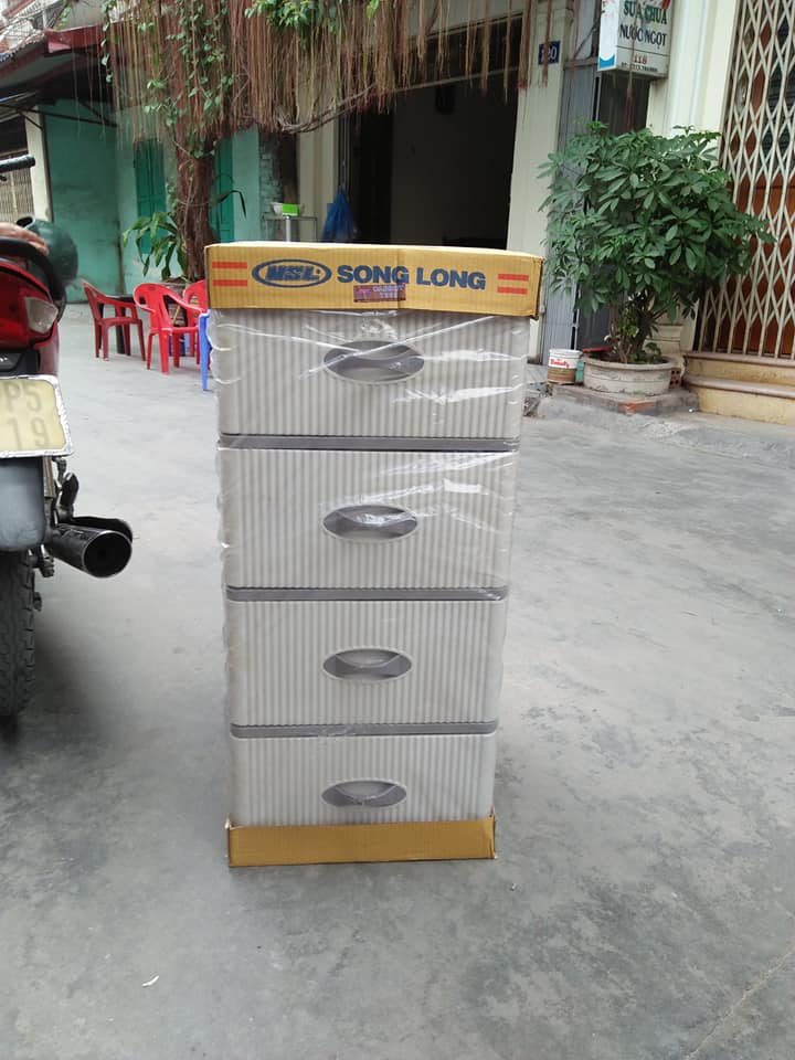 Tủ Trẻ Em Nhựa Song Long 4 Tầng  Hải Phòng 